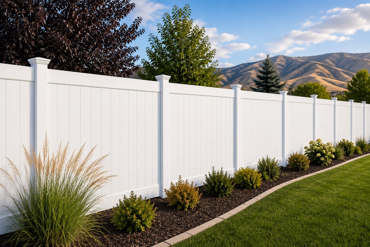 Vinyl fence